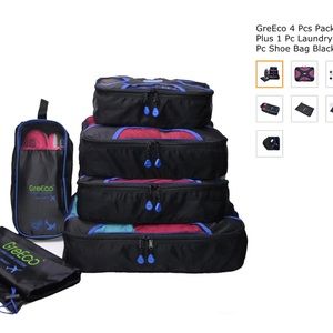 GreEco 6pcs Packing cubes